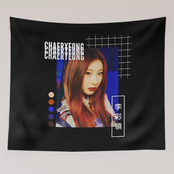Item preview, ITZY Chaeryeong Voltage Vaporwave Collage designed and sold by sakurapalette.