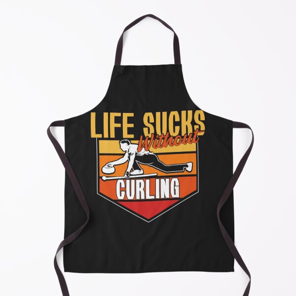 Item preview, Life Sucks Curling button Sport designed and sold by ClamenTaon.