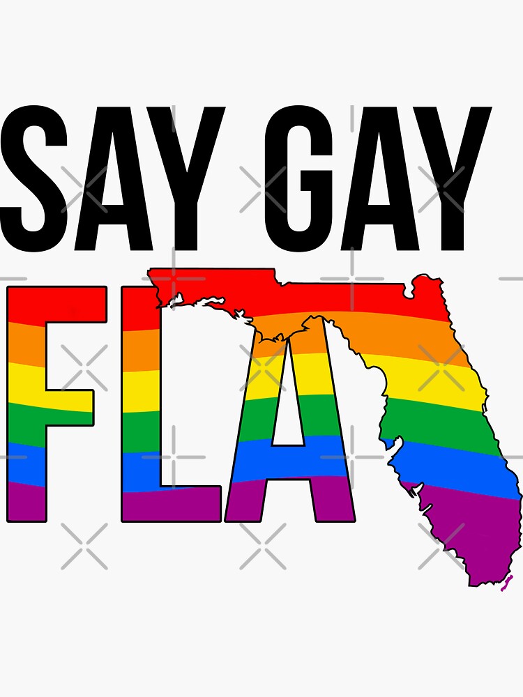 Thumbnail 3 of 3, Sticker, SAY GAY FLA designed and sold by Gayesthetic.