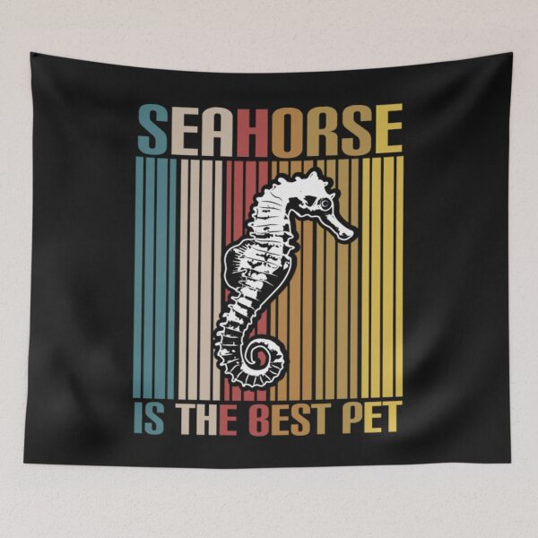 Item preview, Seahorse underwater Best Pet Vintage designed and sold by ClamenTaon.
