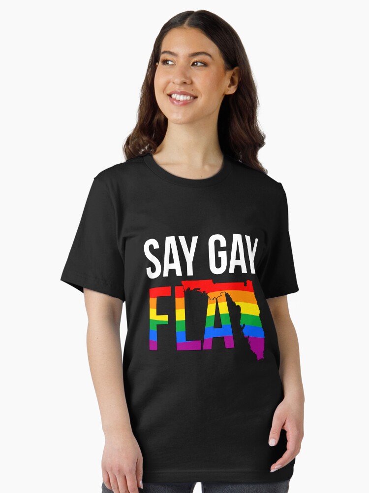 Thumbnail 1 of 7, Essential T-Shirt, Say Gay Florida designed and sold by Gayesthetic.