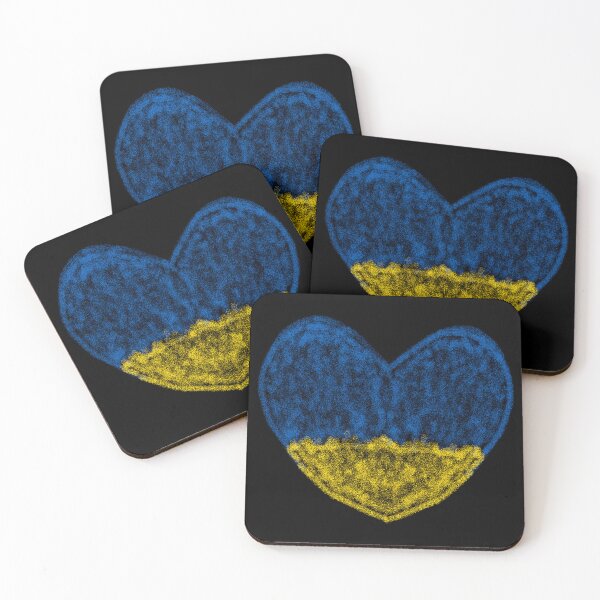 Item preview, crayon sketch of ukraine heart designed and sold by Soulfate.