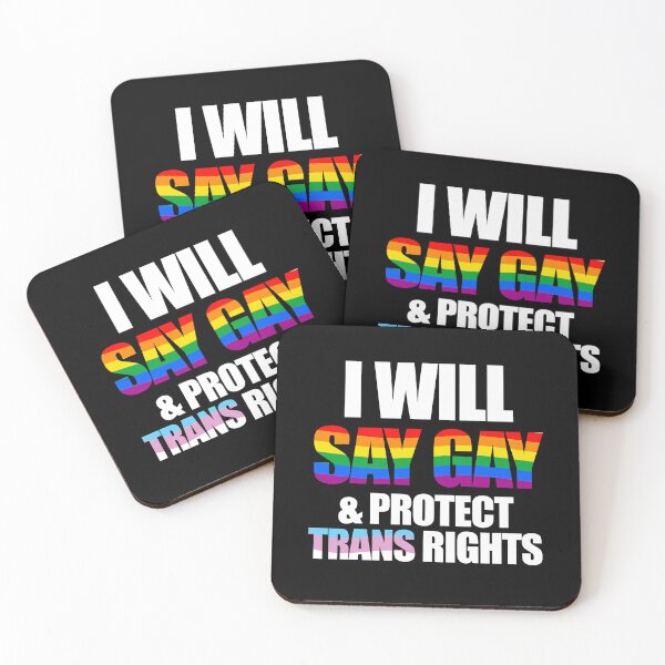 Item preview, I will say gay and protect trans rights designed and sold by Gayesthetic.