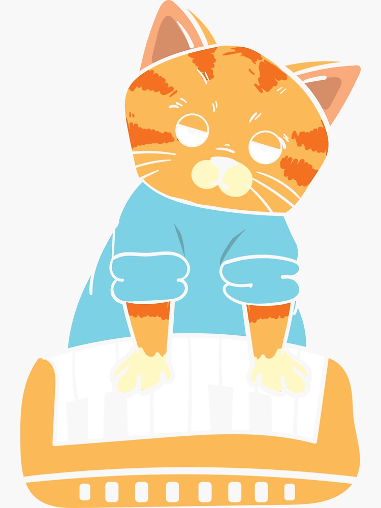 Dj cat meme sticker | Poster