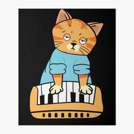 Keyboard Cat Meme Music Cat Gift Funny DJ  Poster for Sale by