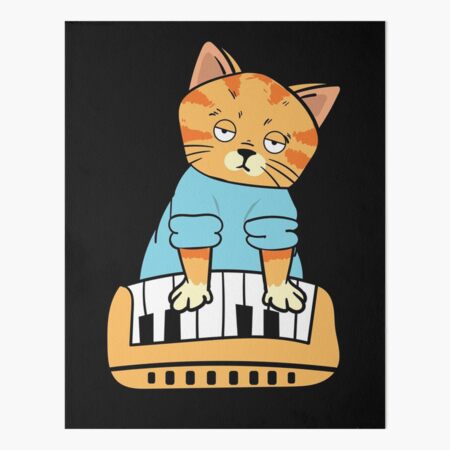 Keyboard Cat Meme Music Cat Gift Funny DJ  Poster for Sale by