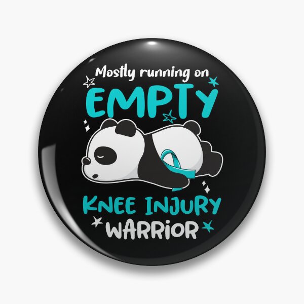Item preview, Knee Injury Awareness - Mostly Running On Empty Knee Injury Warrior designed and sold by Hilten.