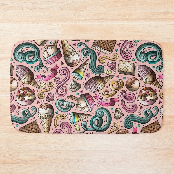 Item preview, Cute Ice Cream Seamless Pattern designed and sold by PatternTale.