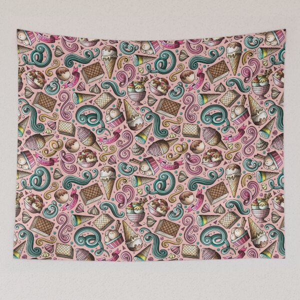 Item preview, Cute Ice Cream Seamless Pattern designed and sold by PatternTale.