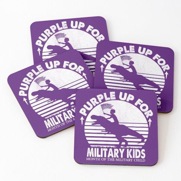 Item preview, Purple Up for Military Kids Month Military Army Soldier Kids Gift designed and sold by YAHIA-14.