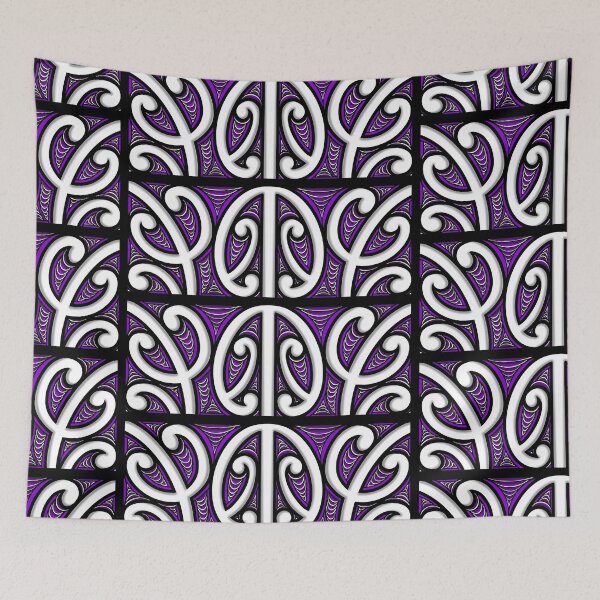 Item preview, TNT - kowhaiwhai purple designed and sold by TNT-STYLEZ.