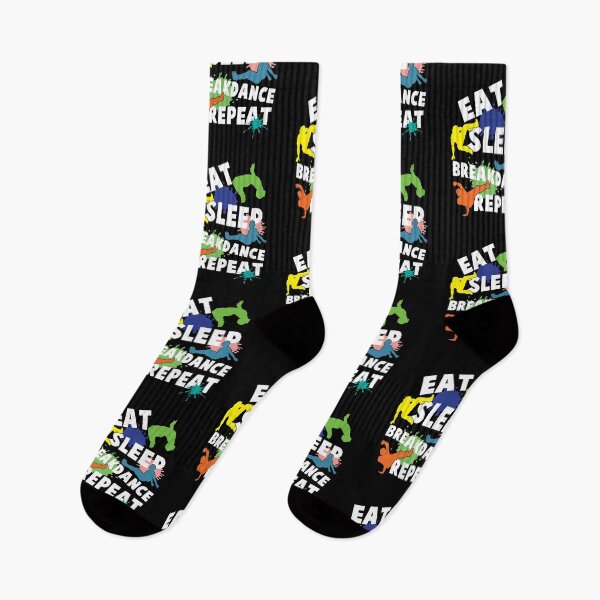 Item preview, Breakdancing Eat Sleep Breakdance Repeat Hip Hop Breakdancer designed and sold by Lenny Stahl.