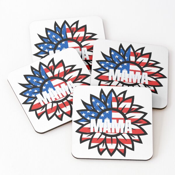 Item preview, Patriotic USA Sunflower Mama designed and sold by speakupandshine.