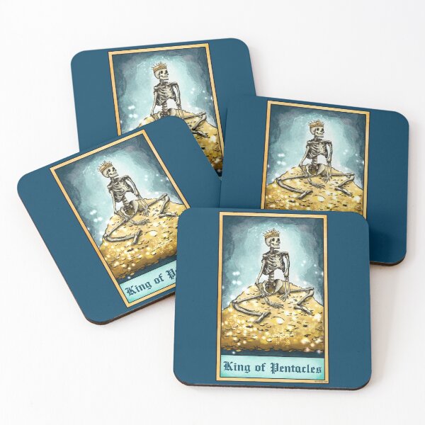 Item preview, The King of Pentacles-Tarot Card designed and sold by ArtofJoy-Jasmin.