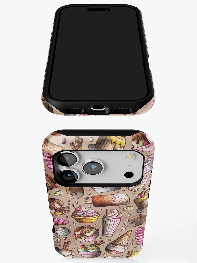 Thumbnail 3 of 4, iPhone Case, Ice Cream Repeat Pattern designed and sold by PatternTale.