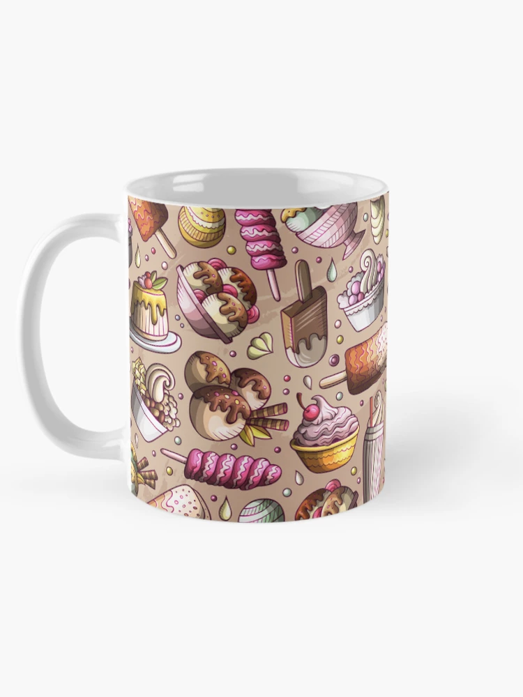 Thumbnail 5 of 6, Coffee Mug, Ice Cream Repeat Pattern designed and sold by PatternTale.