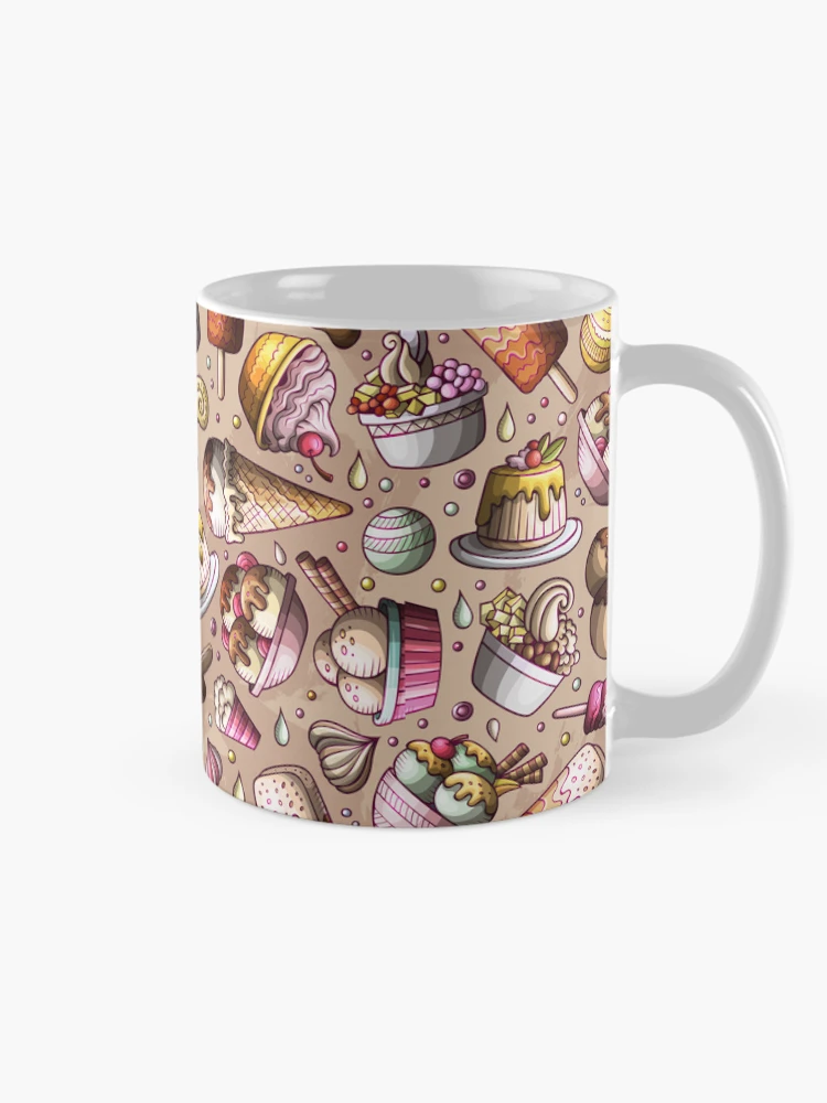 Thumbnail 3 of 6, Coffee Mug, Ice Cream Repeat Pattern designed and sold by PatternTale.