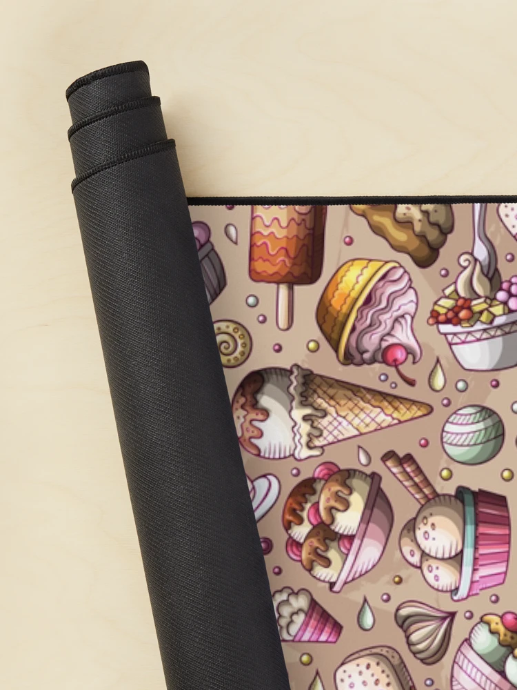 Thumbnail 2 of 5, Mouse Pad, Ice Cream Repeat Pattern designed and sold by PatternTale.