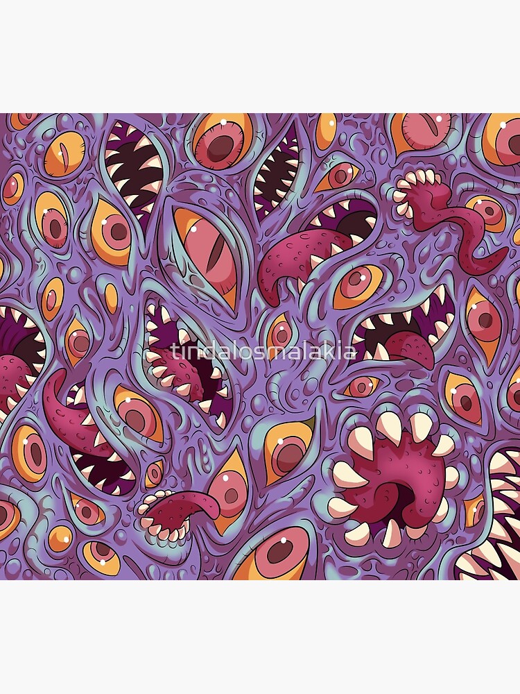 Lovecraftian Pattern Framed Art Print For Sale By Tindalosmalakia