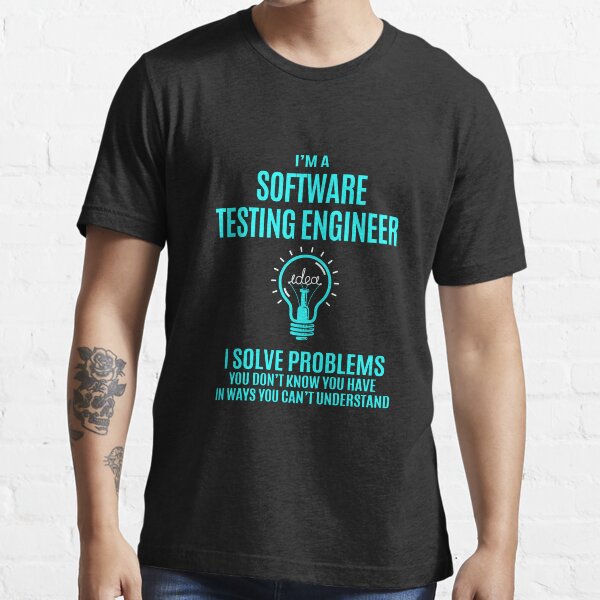 Item preview, Software Testing Engineer T Shirt - I Solve Problems Gift Item Tee designed and sold by miraschroe.