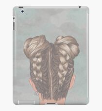 Braids and hair buns iPad Case/Skin