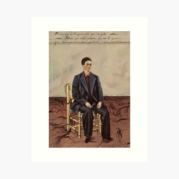 Item preview, Self Portrait with Cropped Hair by Frida Kahlo designed and sold by FridaBubble.