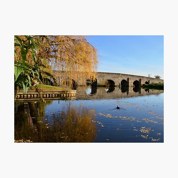 Bidford Bridge in Autumn Photographic Print