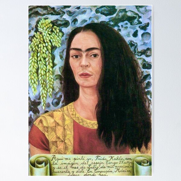 Item preview, Self Portrait with Loose Hair by Frida Kahlo designed and sold by FridaBubble.