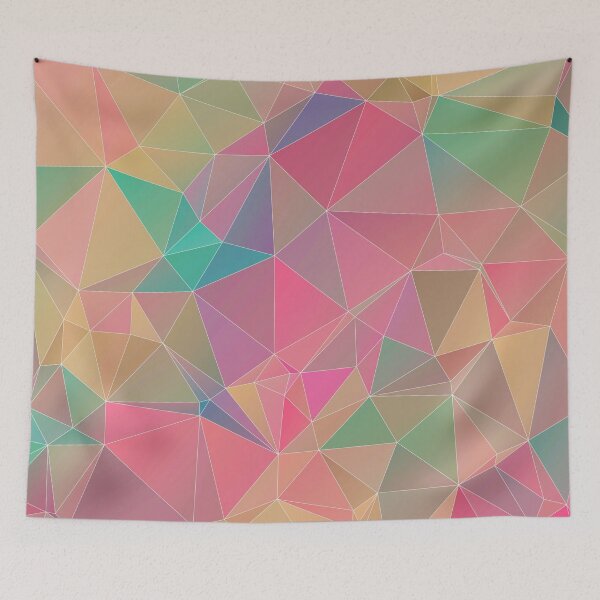 Item preview, Multicolor geometric triangles designed and sold by cutecrazytshirt.