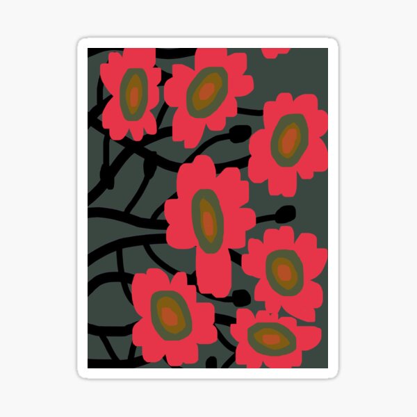 Item preview, Beautiful Bold Modern Abstract Scandinavian Floral Pattern designed and sold by Deutschic.