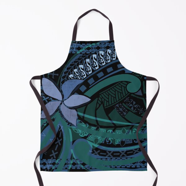 Item preview, Samoan Malu Blue Grey Tropical Floral Art 2091 designed and sold by sunnthreads.