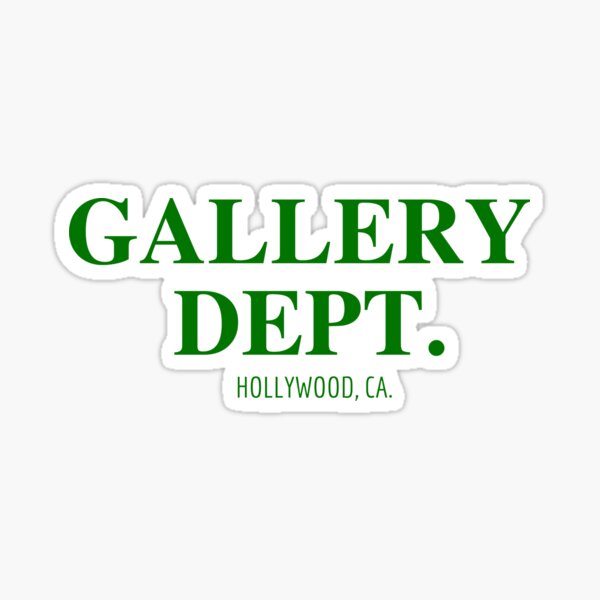 "Gallery Dept " Sticker for Sale by Kadi ⭐⭐⭐⭐⭐ Redbubble