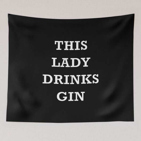 Item preview, This Lady Drinks Gin Plain Text designed and sold by 622Strands.