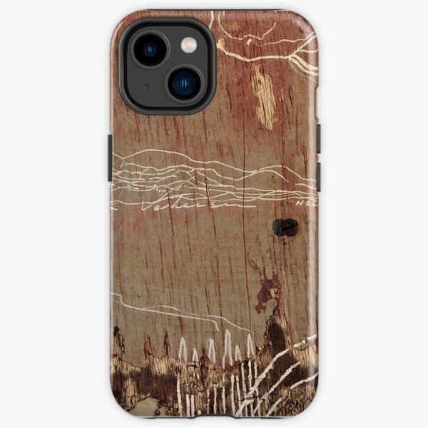 sketch of mangroves and tee trees iPhone Tough Case