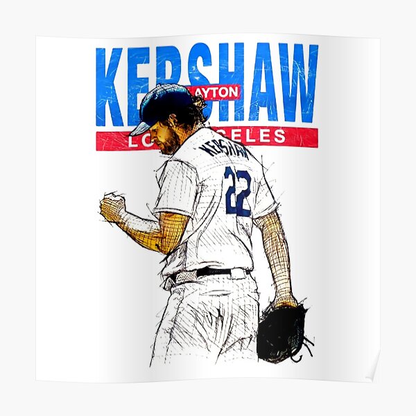 Clayton Kershaw LA Dodgers Poster Clayton Kershaw Poster 