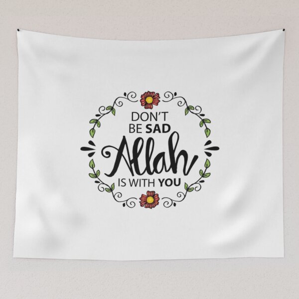 Item preview, don't be sad allah is with you sticker. designed and sold by Lachkarstore.