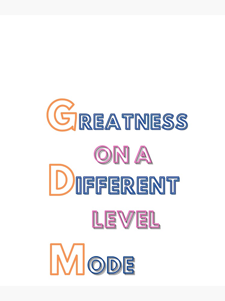 Disover Greatness on a different level mode T-shirt Premium Matte Vertical Poster