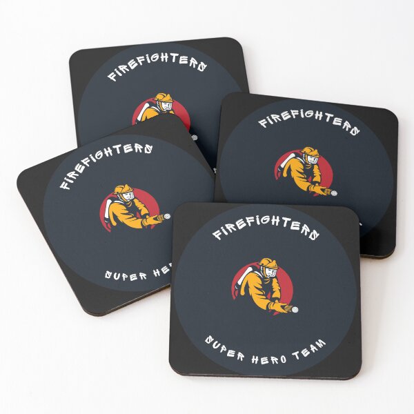 Item preview, Firefighters Super Hero Team designed and sold by drip.design.co.
