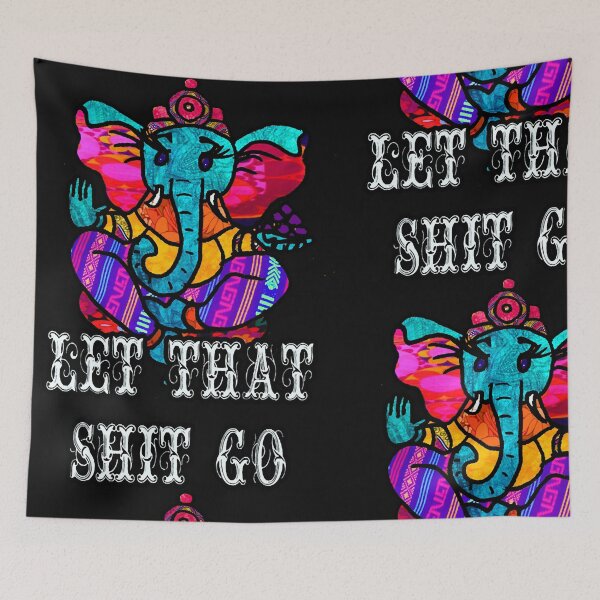 Item preview, Let that shit go Yoga Elephant designed and sold by King Mahon.