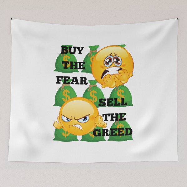 Item preview, BUY THE FEAR SELL THE GREED designed and sold by tradeculture143.