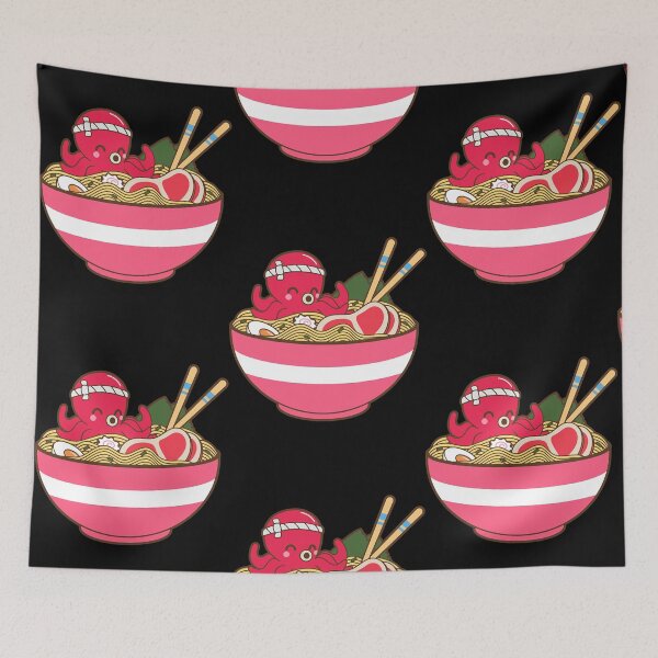 Item preview, Kawaii Japanese Anime Ramen Soup Bowl Otaku Cute Octopus  designed and sold by MoniquePop1703.