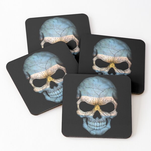 Item preview, Argentinian Flag Skull designed and sold by JeffBartels.