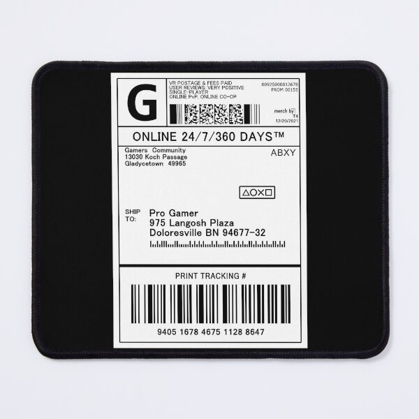 Item preview, Shipping Label ( Gaming ) designed and sold by Tarasevi4.