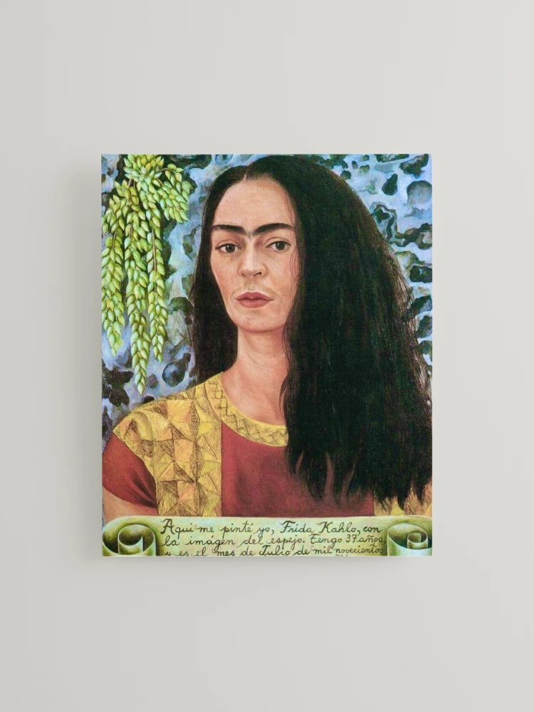 Self Portrait with Loose Hair by Frida Kahlo Mounted Print for Sale by  FridaBubble