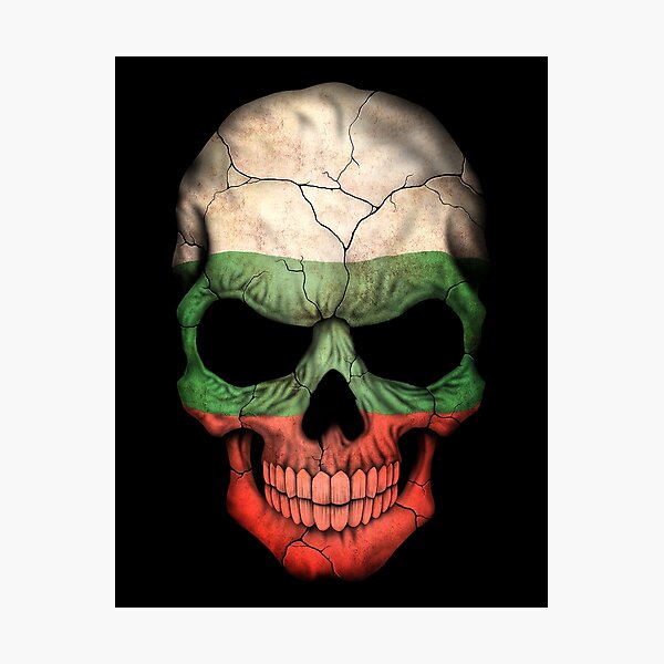 Item preview, Bulgarian Flag Skull designed and sold by JeffBartels.