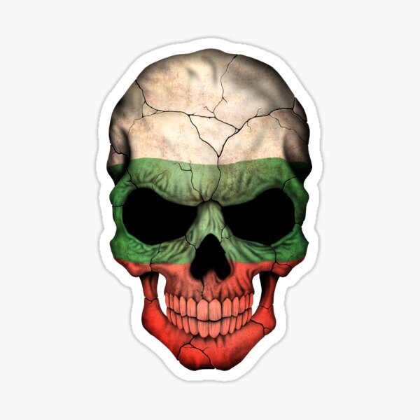 Item preview, Bulgarian Flag Skull designed and sold by JeffBartels.