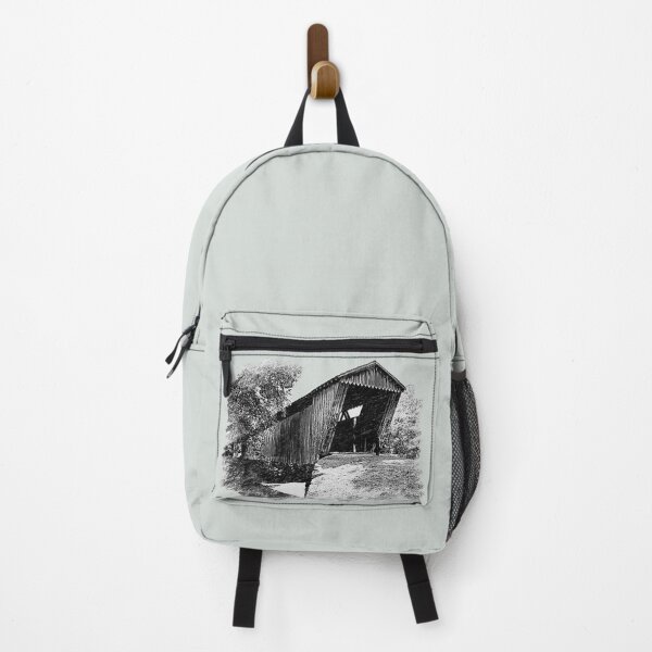 Item preview, Coal sketch of Switzer Covered Bridge designed and sold by gotucoveredart.