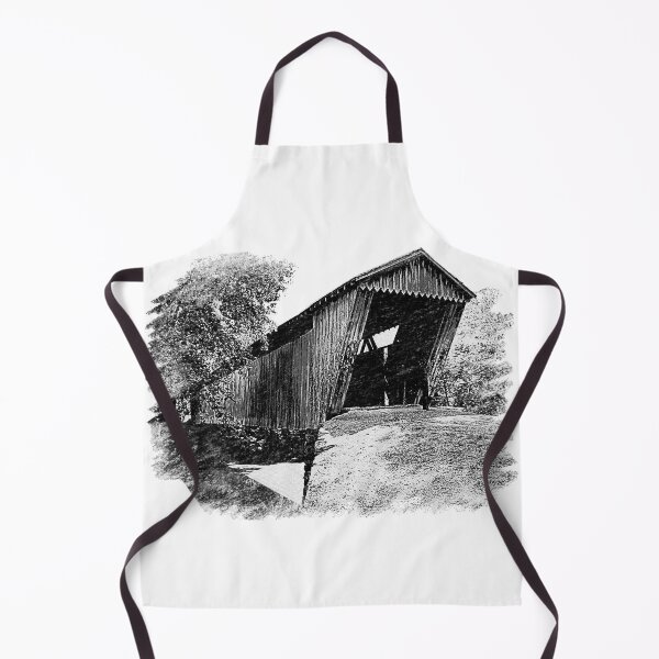 Item preview, Coal sketch of Switzer Covered Bridge designed and sold by gotucoveredart.