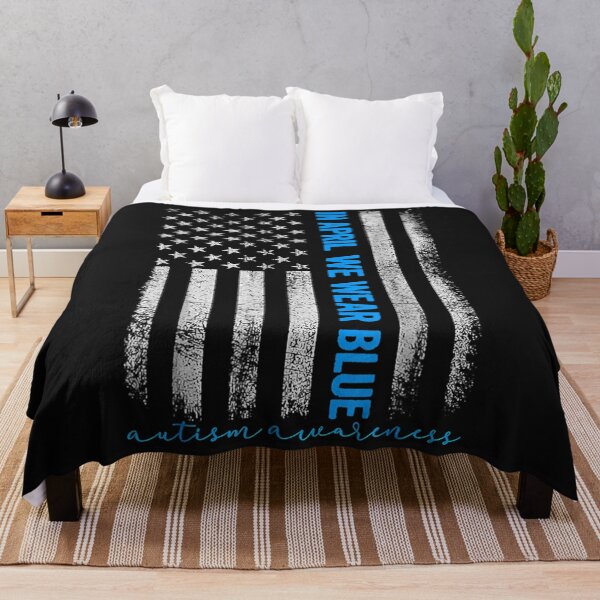Item preview, Vintage We Wear Blue American US Flag Autism Awareness Month  designed and sold by StevenAslagson.