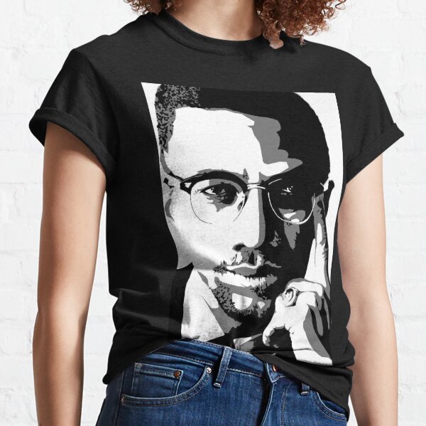Vista previa del artículo con la obra «Malcolm x», diseñado y vendido por PoliticsPrint.